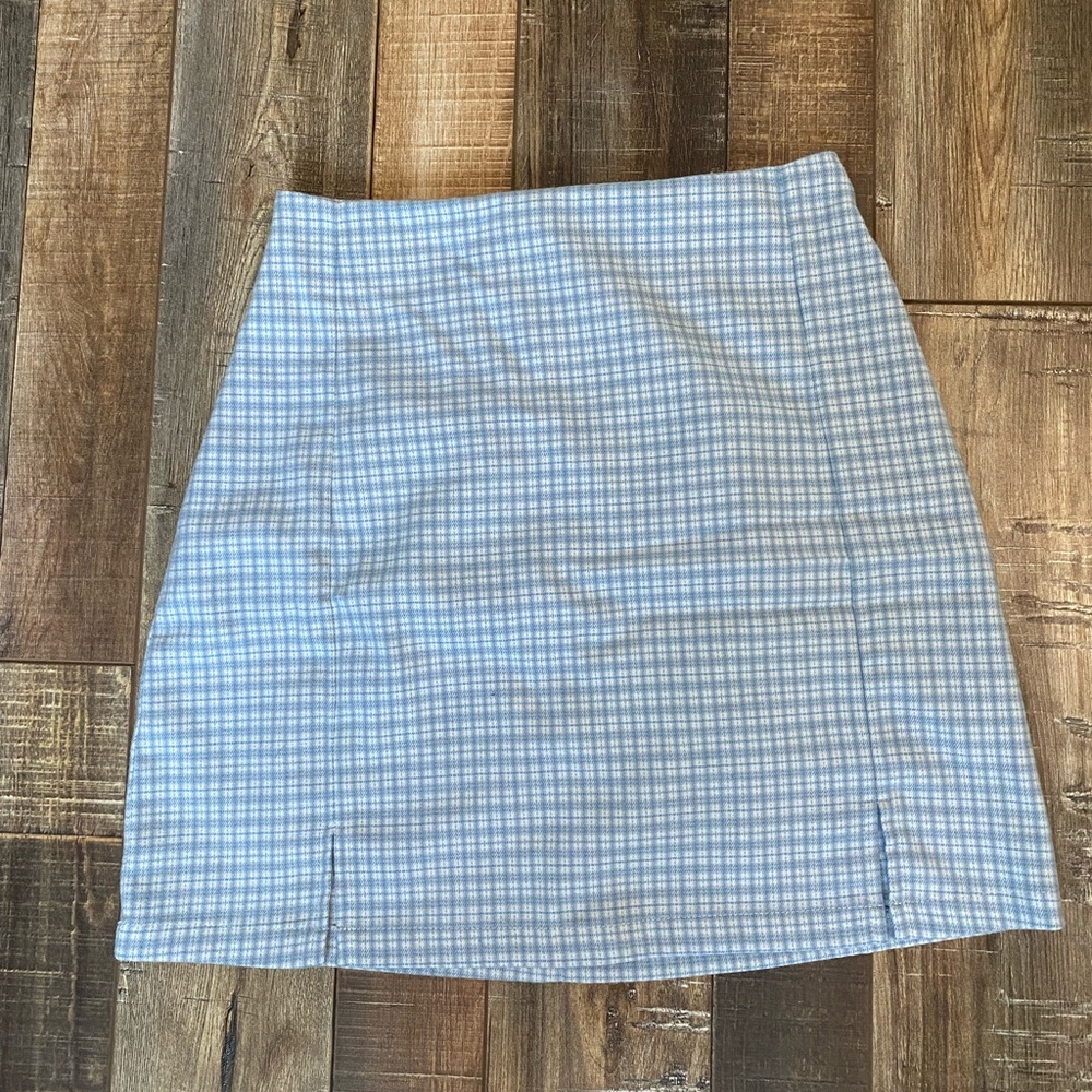 Cara blue and white Brandy Melville skirt